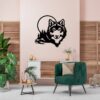 Decor Perete Lup din Lemn