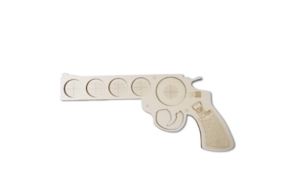Suport shoturi lemn - Pistol Magnum 3